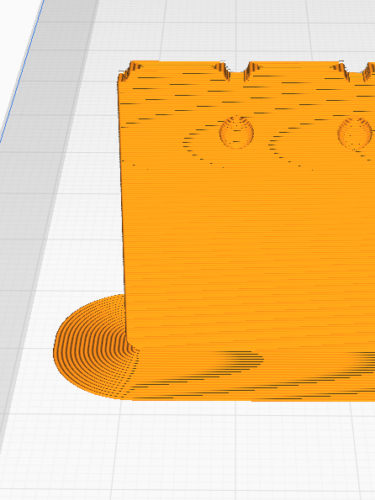 Preview of the ruler with activated brim