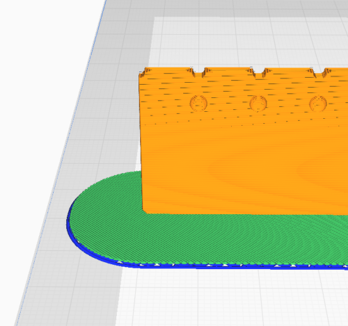Preview of the ruler with activated raft