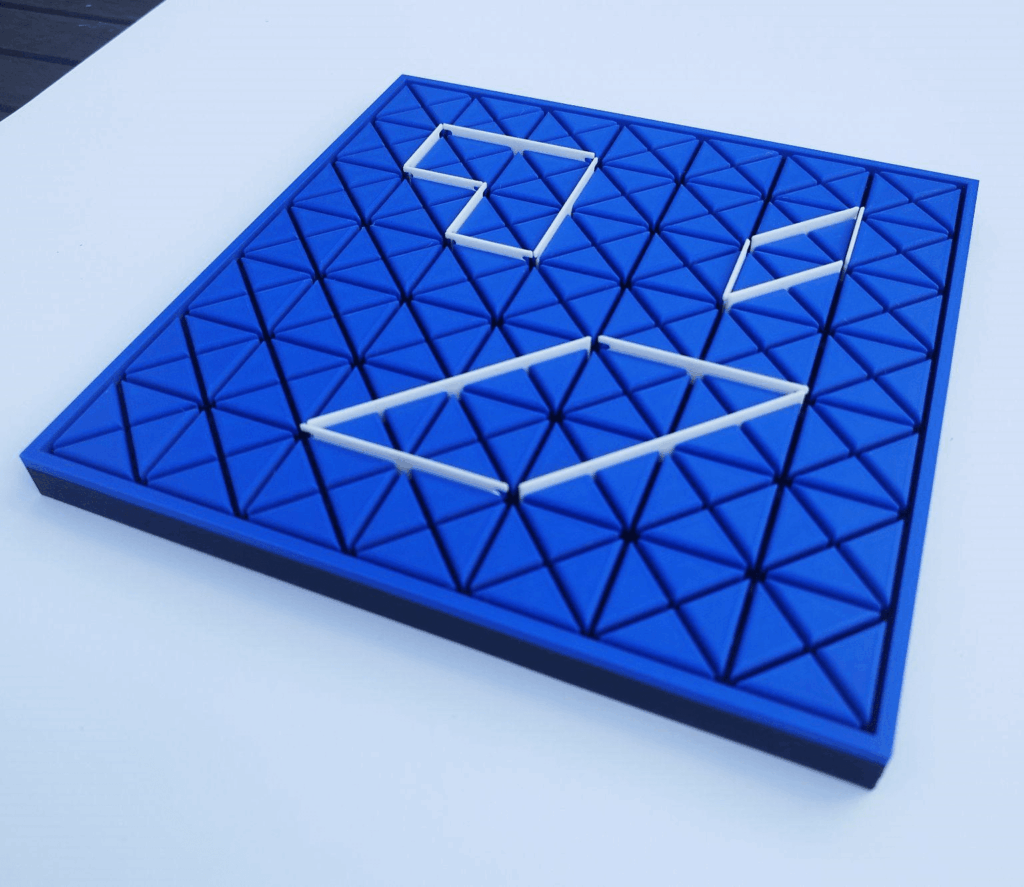 Steckfeld für Linien (mit Diagonalen)